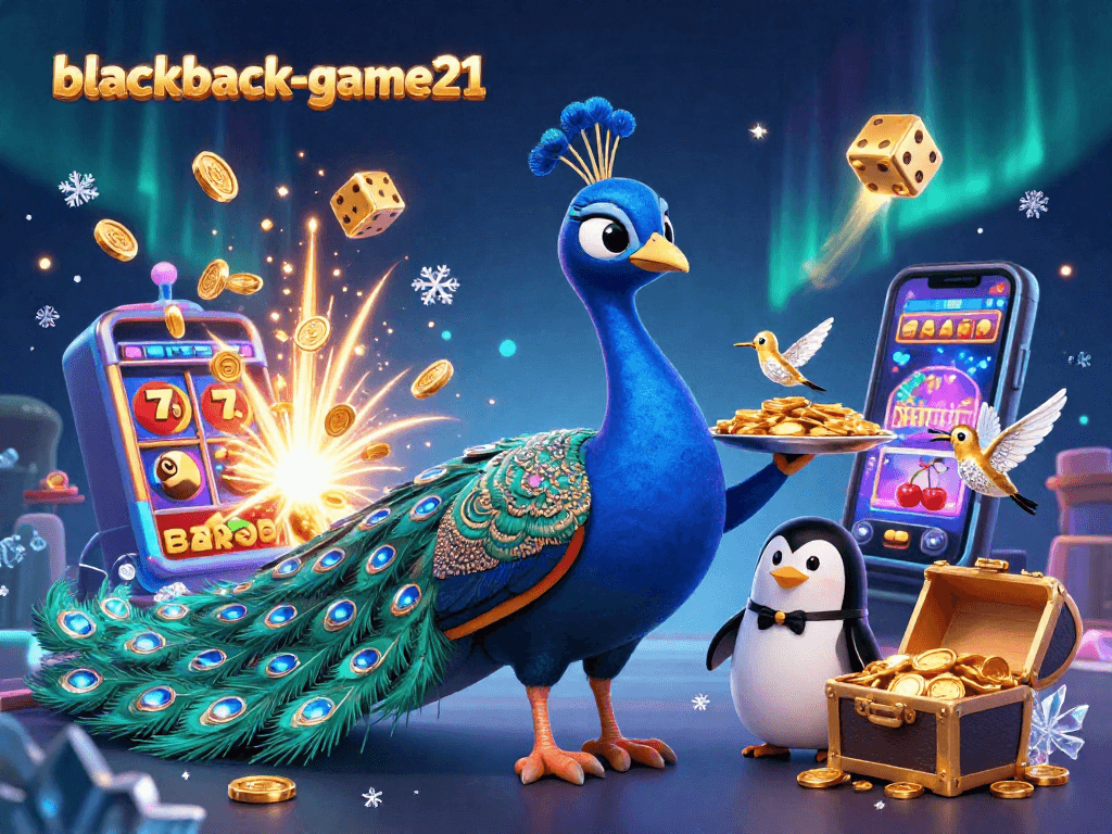 Experience the excitement of blackjack-game21 with vibrant characters and thrilling casino elements.