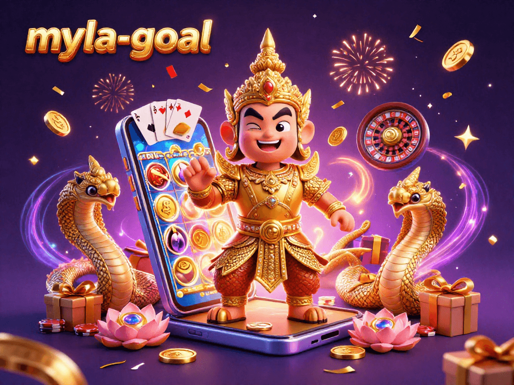 Play the myla-goal game to earn golden coins and experience exciting slot actions!