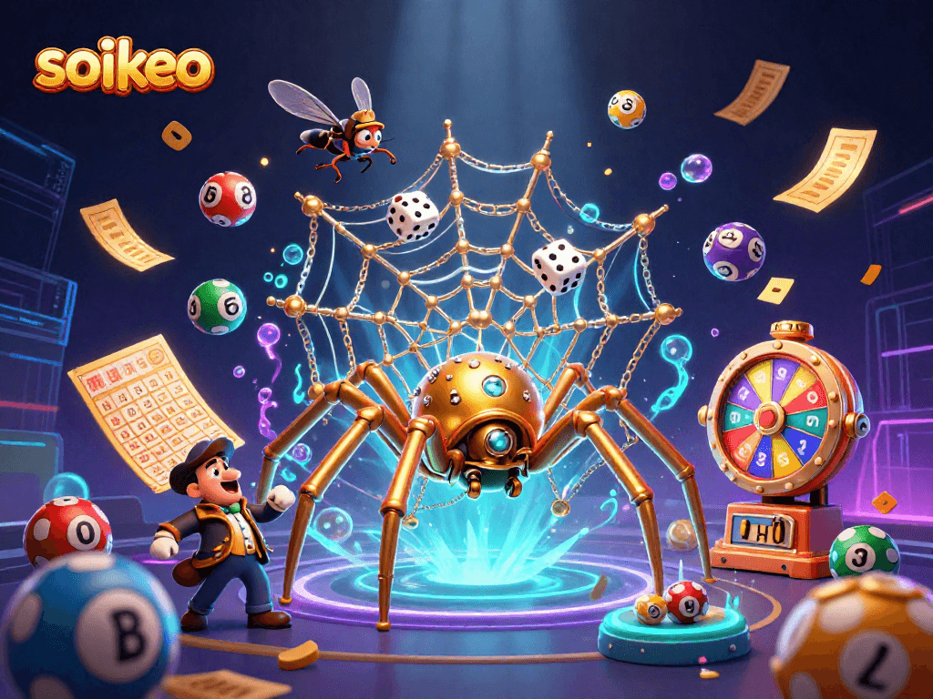 Engage with soikeo for exciting gambling strategies and vibrant lottery elements in a dynamic scene.