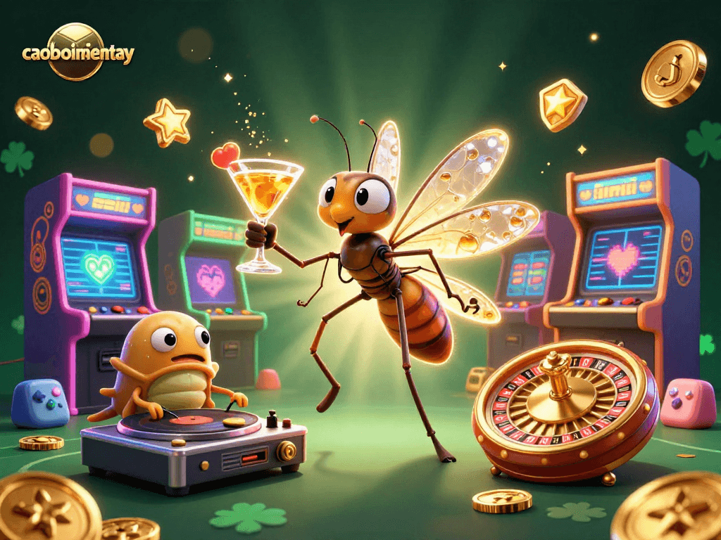 Experience thrilling gambling at caoboimientay with unique casino mascot characters and vibrant game elements.