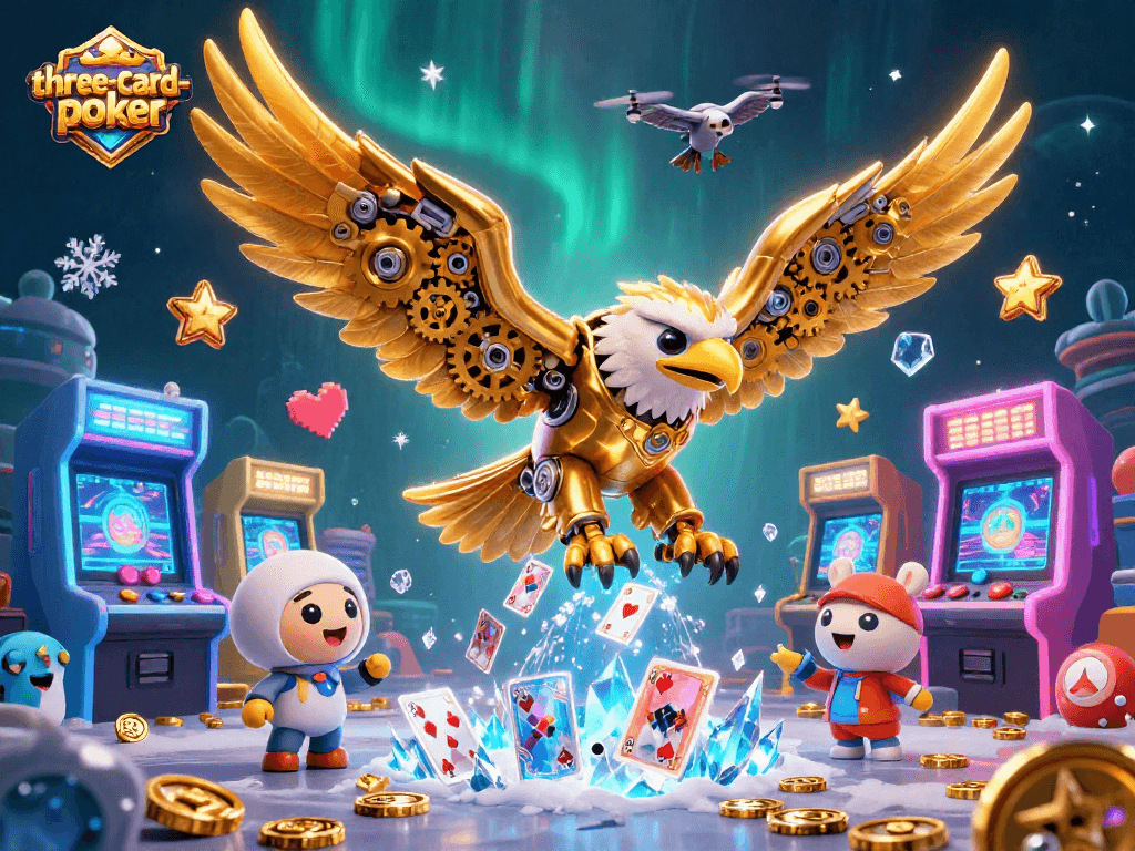 Experience three-card-poker excitement with dynamic gameplay and vibrant casino elements.