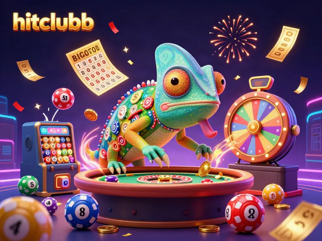 Experience the excitement at hitclubb with vibrant chameleons and dynamic games.