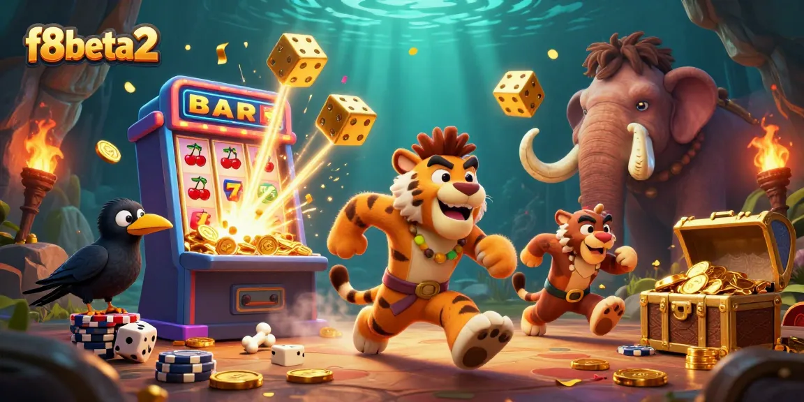 Experience thrilling wins at f8beta2 with stone poker chips and vibrant casino elements!