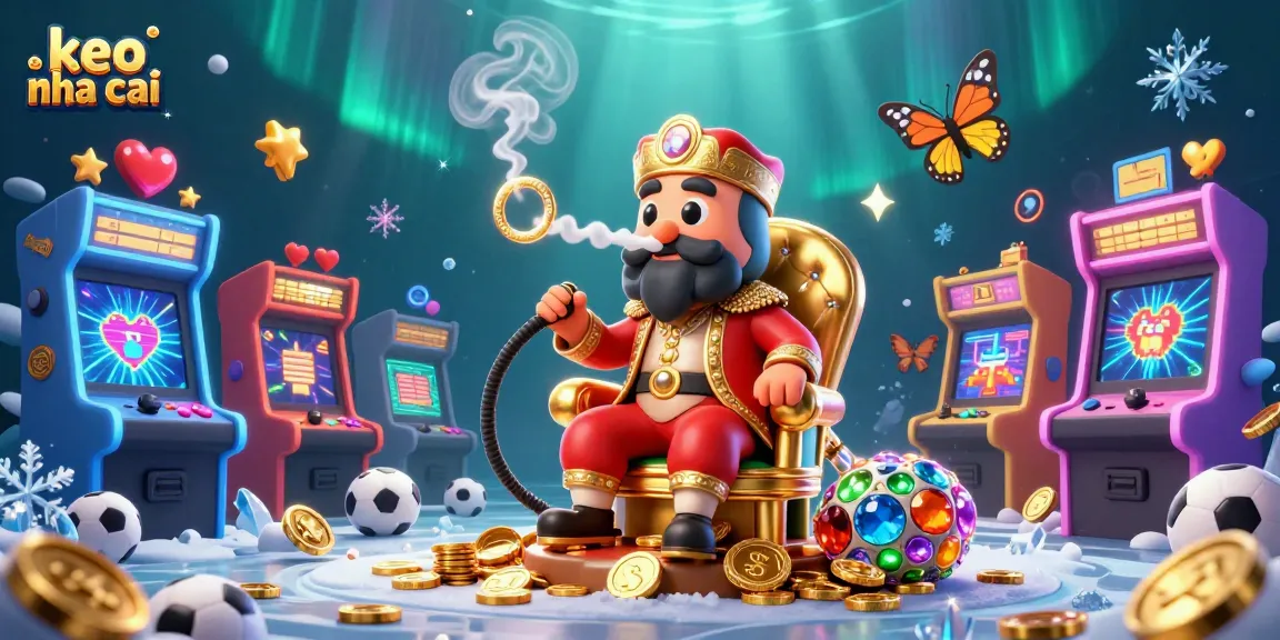 Experience thrilling sports betting with keo nha cai symbols in this vibrant digital illustration.
