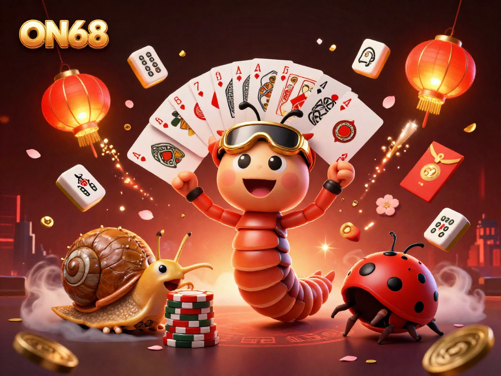 Experience exciting gameplay at ON68 with dynamic characters and vibrant casino elements.