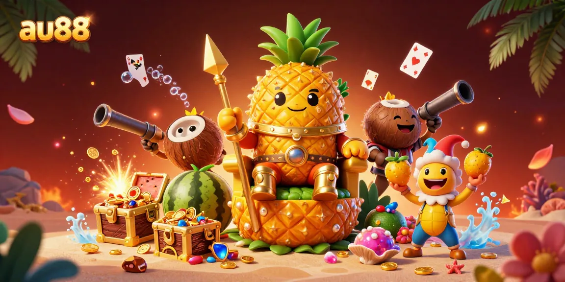 Experience thrilling gameplay at au88 with a vibrant scene of characters in a dynamic casino setting.