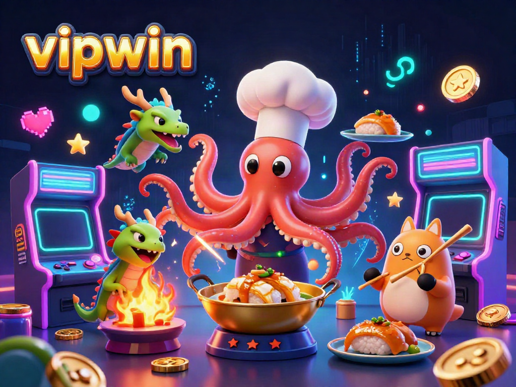 Experience exhilarating gameplay at vipwin with vibrant characters and dynamic casino elements.