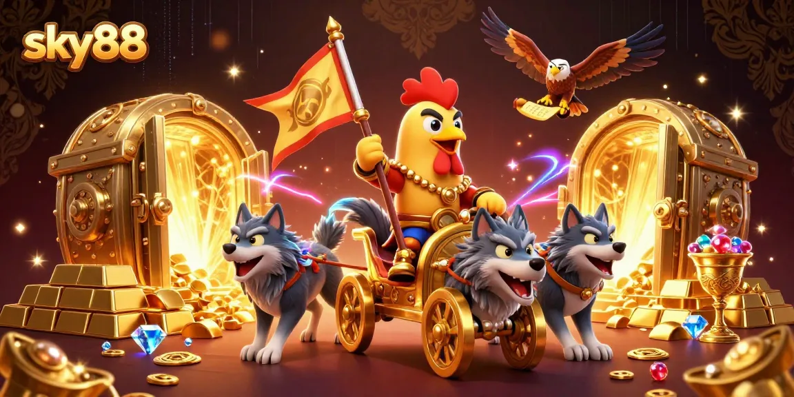 Join the excitement at sky88 with a vibrant festival of gold and thrilling gameplay elements.