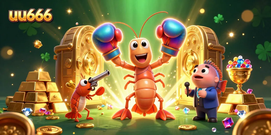 Spin and win at uu666 with vibrant 3D characters and dazzling casino treasures lighting up the scene.