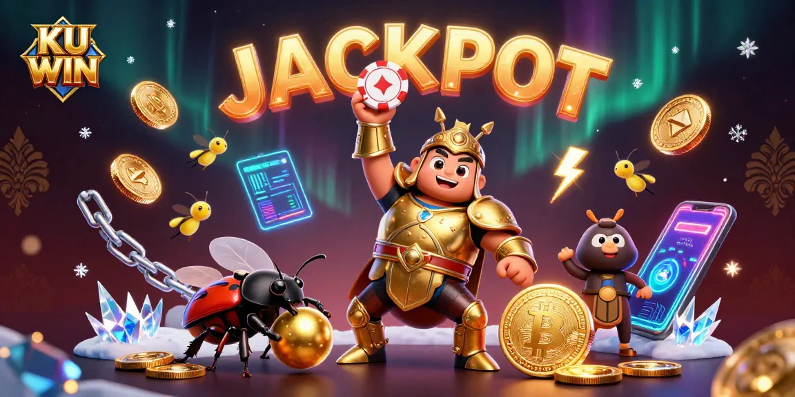 Score big wins with KU WIN featuring a herculean beetle and exciting casino elements.