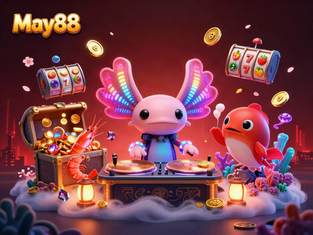 Experience the thrilling May88 casino adventure with vibrant underwater visuals and engaging characters.