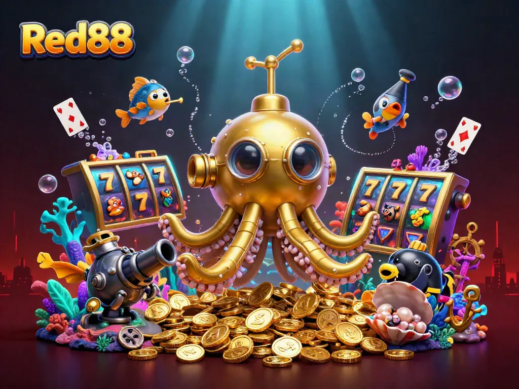 Experience thrilling gaming adventures at Red88 with vibrant characters and epic jackpot action.