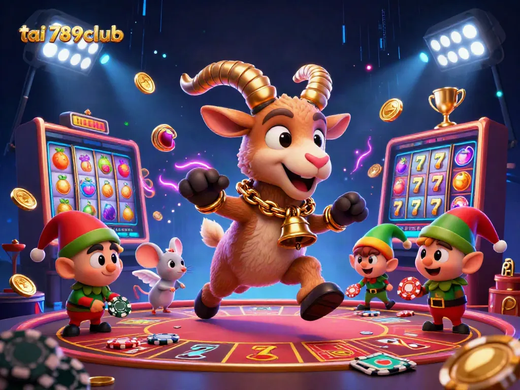 Experience thrilling wins at tai 789club with 3D casino characters and vibrant game elements!