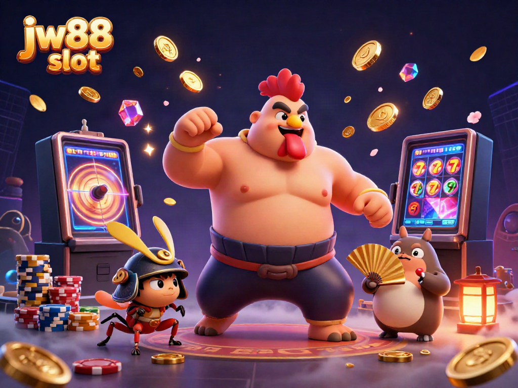 Experience thrilling gameplay with jw88 slot featuring vibrant characters and action-packed casino elements.
