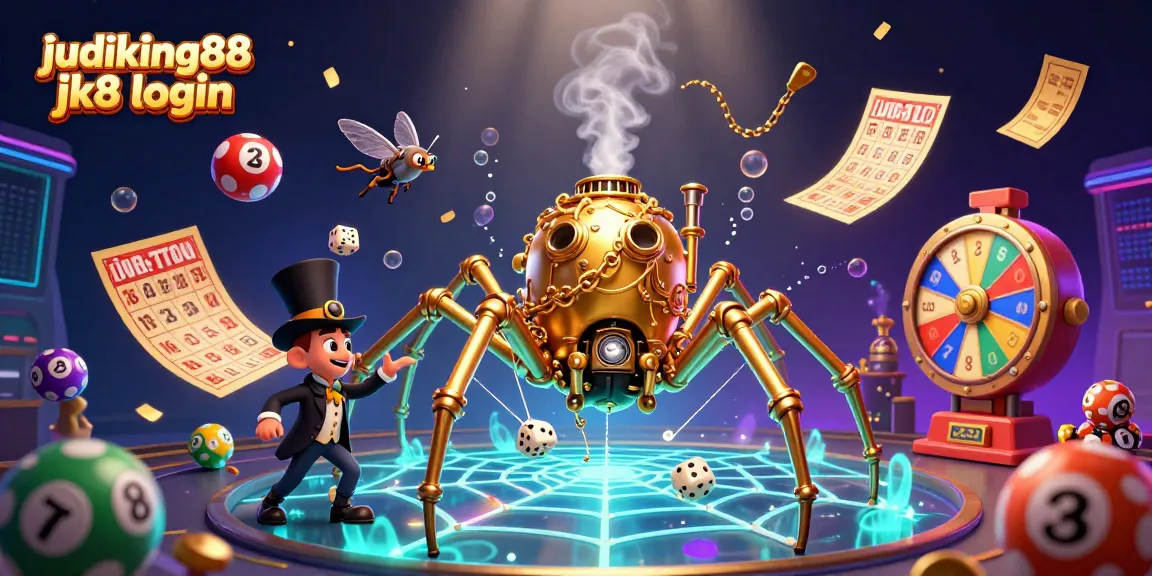 Engage in vibrant gaming with judiking88 jk8 login, featuring steampunk-themed characters and dynamic casino elements.