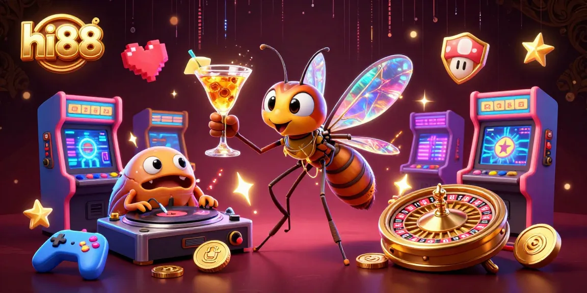 Spin to win at hi88 with lively casino mascots and engaging gaming visuals!