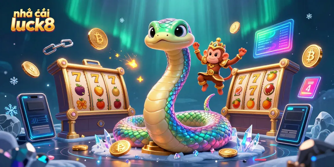 Engage with gameplay at Nhà cái luck8 featuring vibrant characters and casino elements.