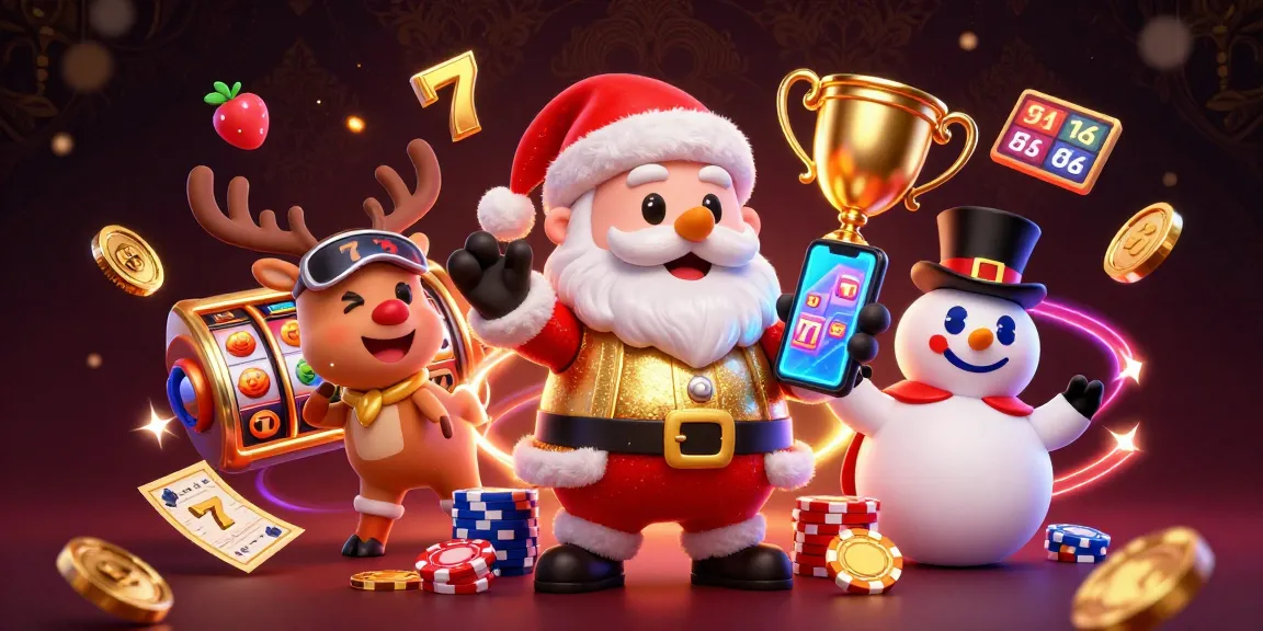 Experience vibrant casino excitement at c168com with Santa and friends celebrating jackpots!