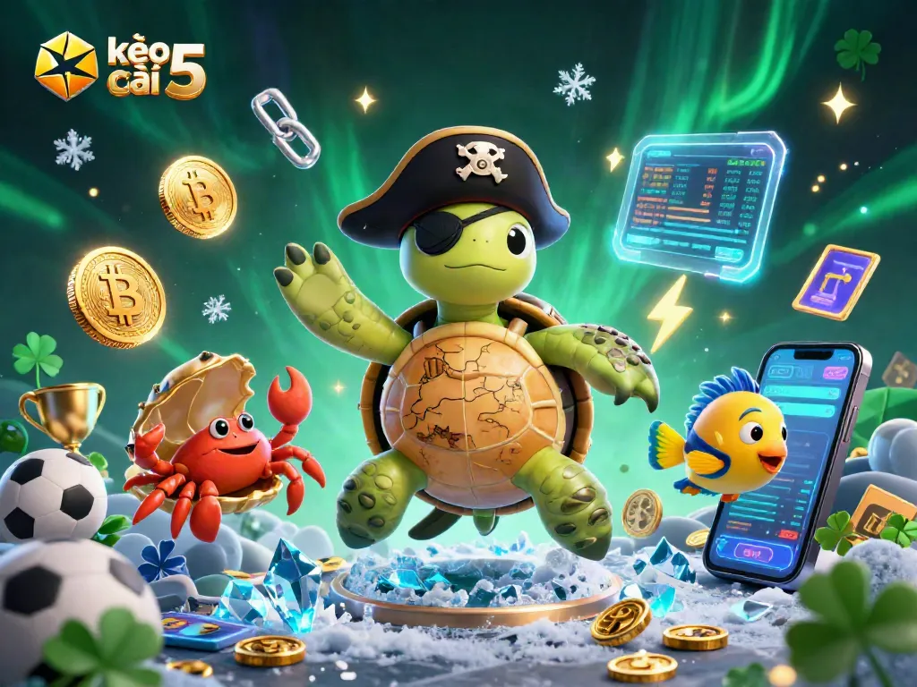 Engage with the thrilling action of kèo nhà cái 5 through colorful sports betting elements and vibrant characters.