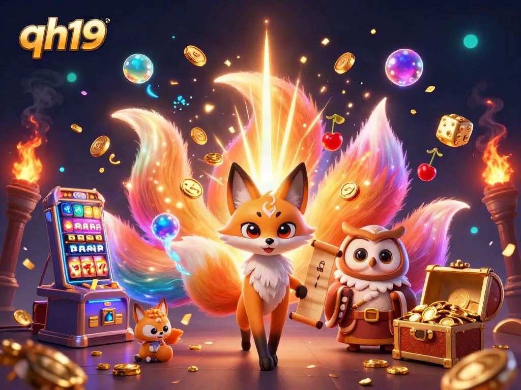 Experience the vibrant world of qh19 casino games with illuminated spirits and a jackpot explosion.