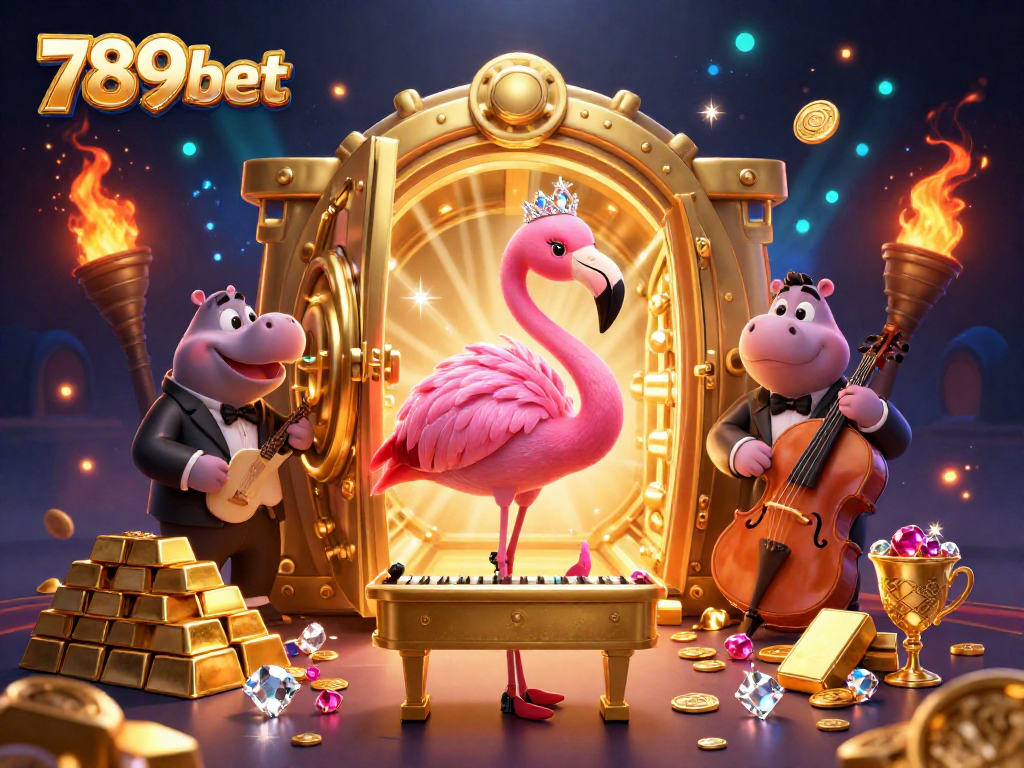 Experience the excitement of 789bet with vibrant casino elements and lively characters.