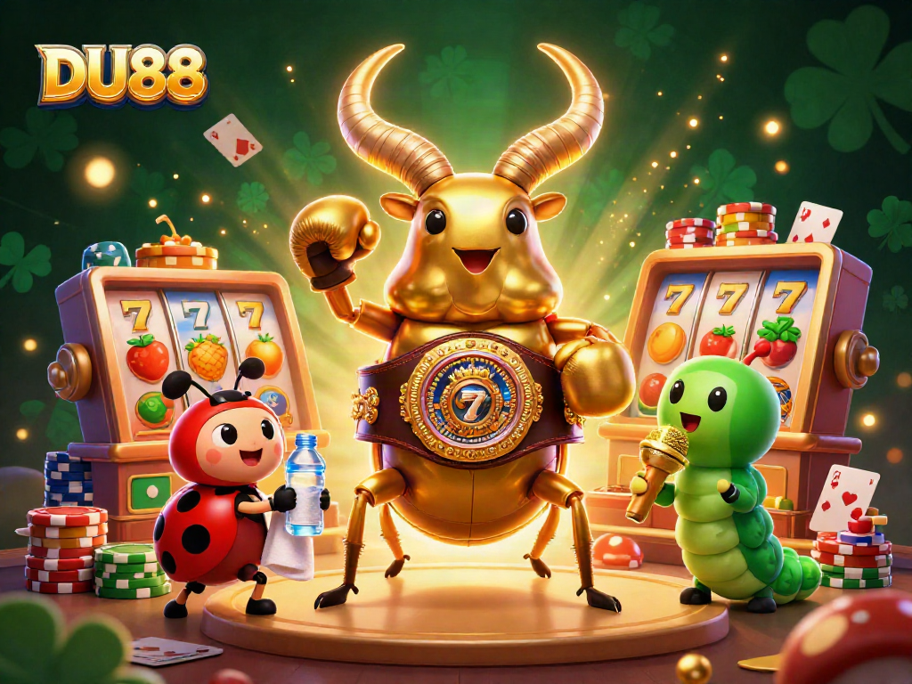 Experience vibrant gameplay at DU88 with slots and casino champions under glowing lights.