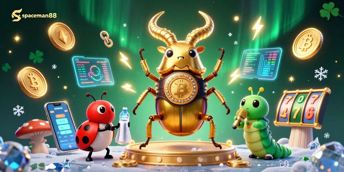 Experience thrilling gameplay with spaceman88 as the golden stag beetle champions the slots arena!