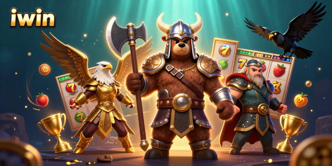 Experience epic gaming moments with Iwin's thrilling slot reels and dynamic characters.