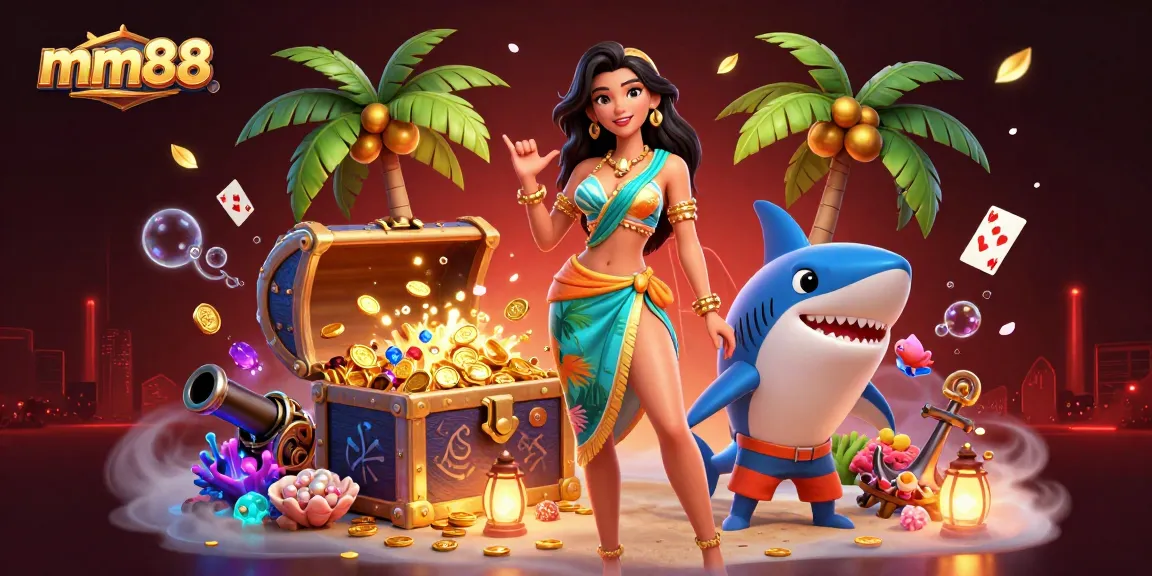 Bet and win with mm88's exciting online gaming experience amidst vibrant, colorful visuals.