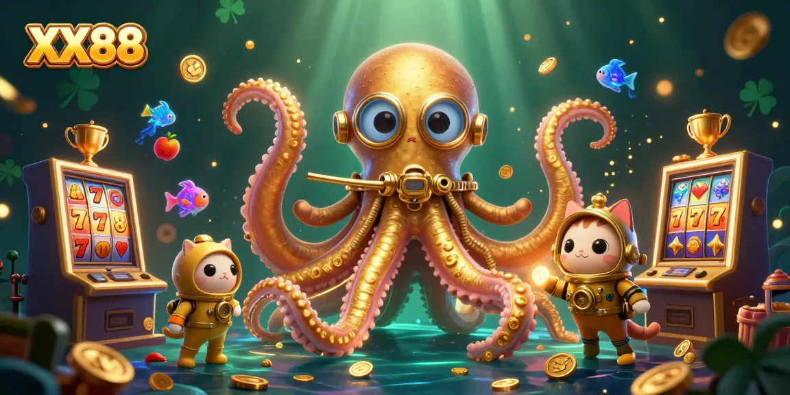 Experience thrilling gameplay at XX88 with a vibrant underwater casino adventure showcasing unique characters.