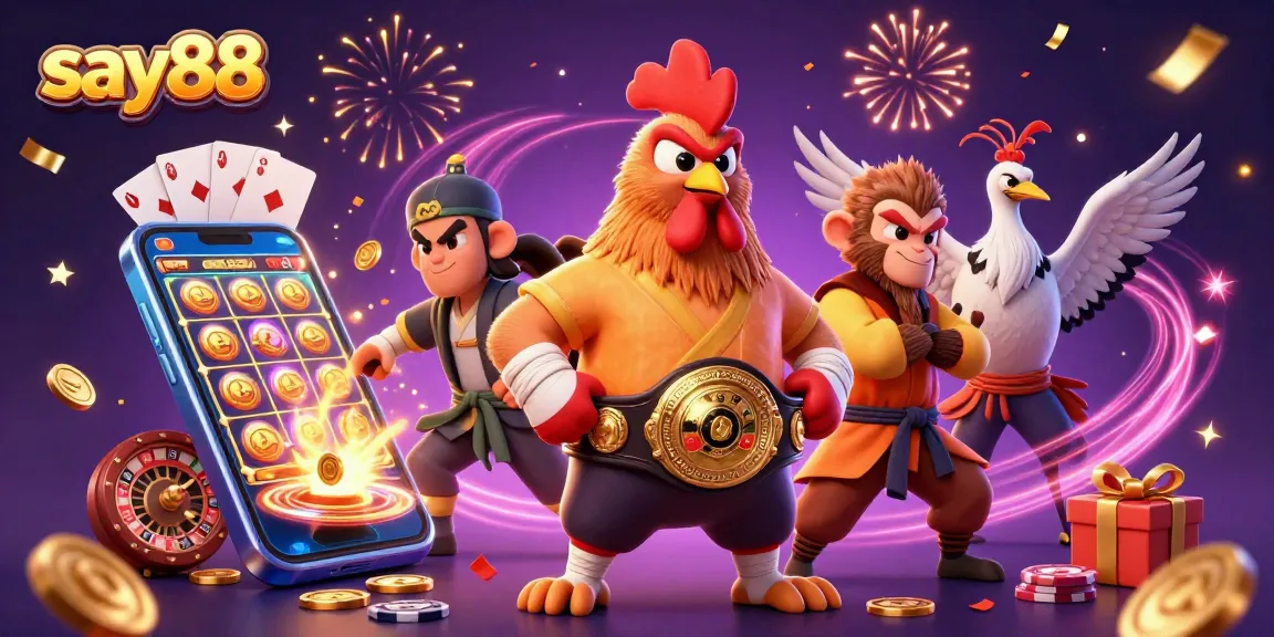 Experience thrilling gameplay with say88, featuring vivid casino elements and dynamic characters.
