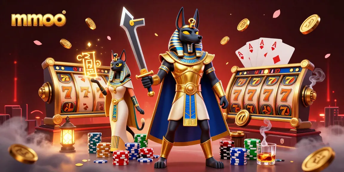 Experience thrilling gameplay at mmoo with ancient warriors and vibrant casino elements.