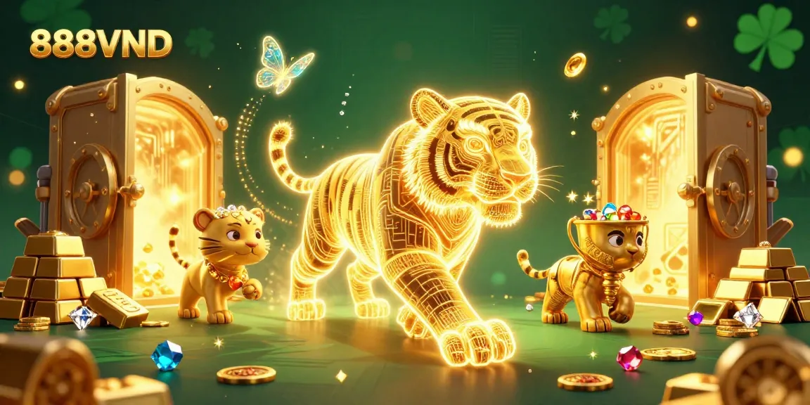 Experience thrilling gameplay at 888VND with a vibrant casino scene showcasing the excitement of winning.