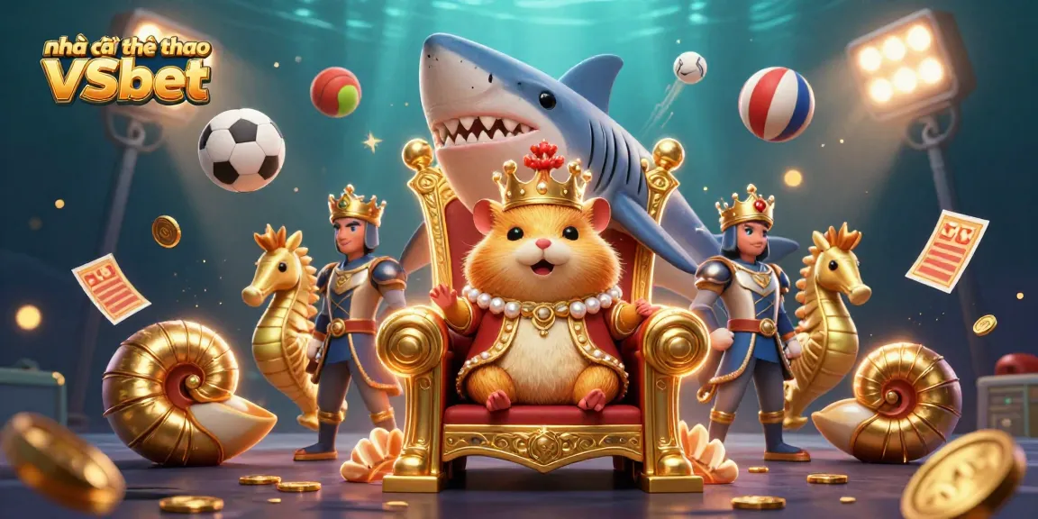 Experience thrilling bets with nhà cái thể thao VSbet in a fierce underwater scene full of sports energy.