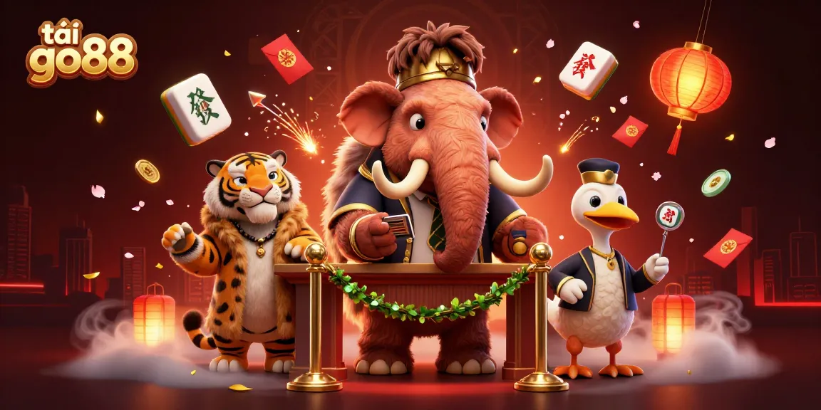 Experience thrilling gameplay with tải go88 in a vibrant casino scene featuring a mammoth bouncer.