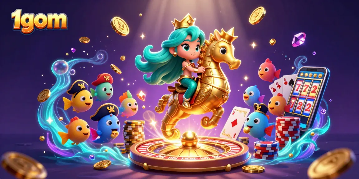 Experience thrilling gameplay at 1gom with vibrant 3D mermaid-themed casino action and dynamic betting elements.