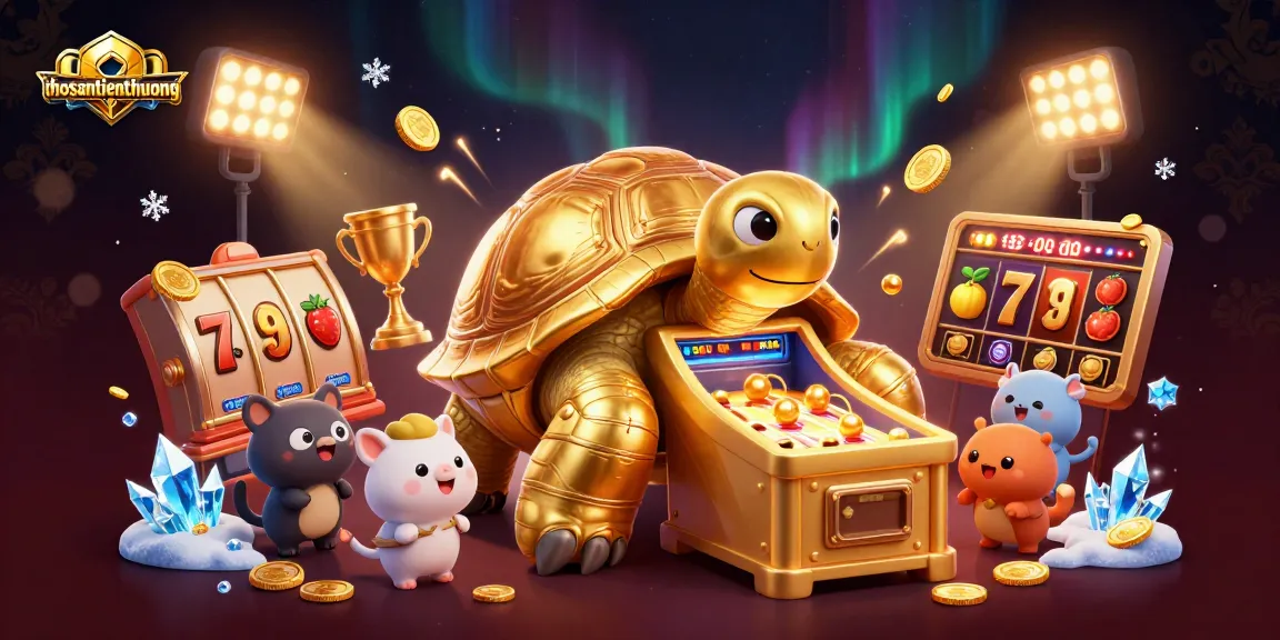 Spin to win with thosantienthuong's vibrant slots and golden rewards in an exciting gaming scene.