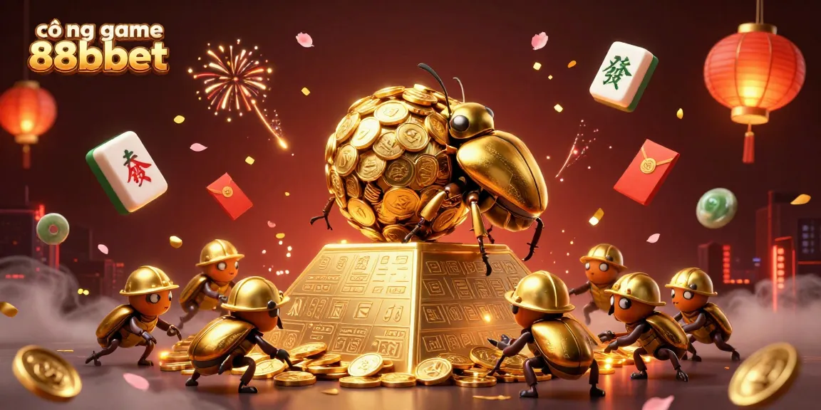 Experience cổng game 88bbet with vibrant casino elements and dynamic 3D illustration.